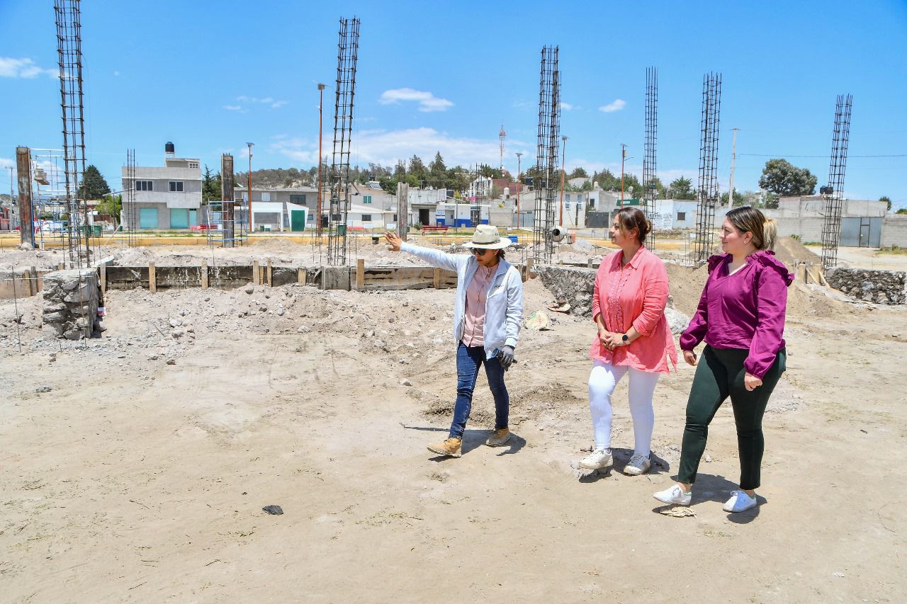 Supervisan autoridades de Huamantla avances en obras de construcción